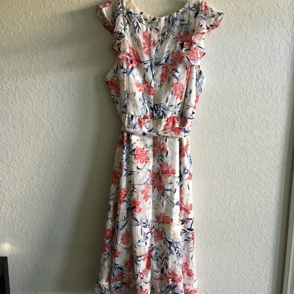 Lane Bryant chiffon faux-wrap Midi Dress NEW - Picture 5 of 5